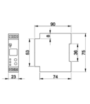 Releu digital de timp si generator de impuls TIR-05 230V AC/24V AC/DC, 0.01s-99min, 5A/250V AC