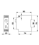 Releu de timp cu doua functii TIR-MF2 230V AC/24V AC/DC, 0s-60h 5A/250V AC