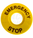 Placuta EMERGENCY STOP NYG3-ES60 d=60mm; h=2mm; ABS