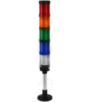 Coloana de semn. luminoasa,verticala, (cu sonerie) NYG3-50RYGBWM AC/DC24V, 5 R,Y,G,B,W, IP65, 90dB