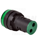 Voltmetru, indicator LED,verde NYG3-VG 24-500VAC, d=22mm