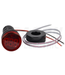 Ampermetru, indicator LED,rosu NYG3-AR 1-100A, Um=230VAC, d=22mm