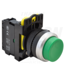 Buton in relief, verde NYG3-HG 1×NO, 5A/230V AC-15, IP65