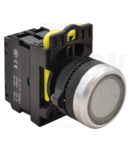 Buton cu semnalizare luminoasa, alb NYG3-LW 1×NO, 5A/230V AC-15, IP65, LED 230V AC/DC