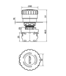 Buton de avarie, cu zavorare,rosu NYG3-ETR 1×NC, 5A/230V AC-15, 40mm, IP65