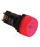 Lampa de semnalizare, mat.plastic,rosie, in carcasa NYGEV444PT 0,4A/250V AC, d=22mm, IP44, NYGI230