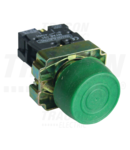 Buton verde,cu protectie de cauciuc NYGBP31Z 1×NO, 3A/240V AC, IP55