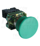 Buton tip ciuperca, verde NYGBC31Z 1×NO, 3A/400V AC, IP42, d=40mm