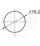 Comutator mini cu semnalizare luminoasa, rosu MNK-002R 1×NO, 2V AC/DC