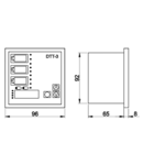 Mutimetre digitale de panou, cu iesire prin releu DTT-3 96×96mm