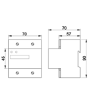 Contor electronic trifazat de energie el.,afisaj LCD, 4 mod TVO-F3-4M 400V / 10 (100)A Pd=3W