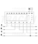 Contor electromecanic de en.electrica, direct, 3 F, 7 mod. TVOF3M7 400VAC / 10(100)A