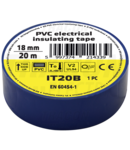 Banda izolatoare, albastra IT20B 20m×18mm, PVC, 0-80°C, 5.5kV/mm