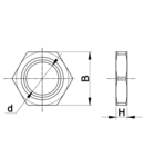 Piulite metrice de fixare pentru presetupe MG-12-A M12×1.5 mm