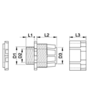 Conector pentru tub flexibil GCS-16 M16