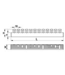 Sina de legatura, tip furca TFSS-1V max.63A, 230/400VAC, 1P, 56modul, 1m