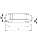 Doza ghips-carton de aparataj, dubla, fara capac, portocaliu GD71D 140×65×45mm