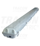 Lampi fluorescente industriale cu balast electronic TLFV-258E 230V, 50Hz, T8, G13, 2×58 W, IP65, ABS/PC, A2, EEI=A