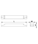 Balast electronic pt. corp de iluminat cu tub fluorescent T8 TLFV-EE-136 220-240V, 50Hz, 1×36W, A2