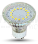 Sursa de lumina spot cu LED SMD SMD-GU10-12-WW 230V, 50Hz, GU10, 3W, 3000K, 210lm, 12×LED2835, 120°, EEI=A+