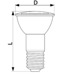 Sursa de lumina spot cu LED SMD SMD-GU10-12-WW 230V, 50Hz, GU10, 3W, 3000K, 210lm, 12×LED2835, 120°, EEI=A+