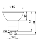 Sursa halogen, dicroic MR230-20 230V, 50Hz, MR230, 20W, 45°, GU10