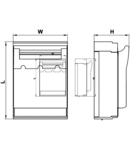 Separator orizontal cu sig.MPRmontaj pe contrapanou, 1P KETO-00-1/F AC 690V, DC 440V, 160A, 1P, 00