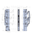 Separator vertical cu sig. MPR, desc. simultana a polilor SL00-3X3/185/F 500/690V AC, 220/400V DC, max.160A, 3P, 00