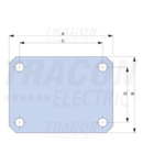 Modul derivatie pt.bare flexibile 34×10mm, pe bare de 40mm PK40/34X10