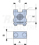 Clema tip prisma pentru conectarea cablurilor CU/AL P1 10-70mm2