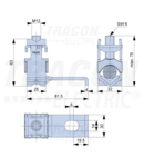 Clema de strangere tip V pentru cabluri Cu/Al si pentru bare KM2G/A30-40 max.300mm2