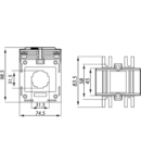 Transformator de curentpentru bara de 30mm AV3060SH 60A/5A, 1,5VA, Po:0,5