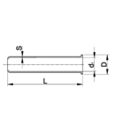 Tub de capat neizolat,cupru electrolitic stanat E09N-12 16mm2,L=12mm