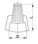Clema de legatura pentru conductor flexibil de cupru TFH4 1,5-6mm2, 450VAC, max. 25A