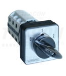 Selector, 0-1-2, in carcasa TKB-206/3T 400V, 50Hz, 20A, 2×3P, 5,5kW, 48×48mm, 60°, IP44