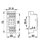 Soclu pentru releu RSPYF-11A RM12