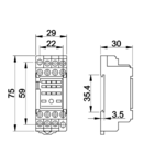 Soclu pentru releu PYF14A RM14