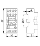 Soclu pentru releu RSPMF-14 RM14