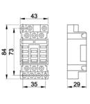 Soclu pentru releu RSJQX-38FS RJ11