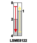 Limitator de cursa cu rola LSME8122 1×NO+1×NC, 5A/250V AC, 90°, IP65