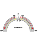 Limitator de cursa brat balansier+tija LSME8107 1×NO+1×NC, 5A/250V AC, 0-100mm, IP65