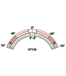 Limitator de cursa cu brat balansier VT118 1×NO+1×NC, 6A/230V AC, 28mm, IP65