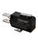 Micro intrerupator cu tija si arc KW3-11 1×CO 10(3)A/230V, 15mm, 6,3x0,8 mm, IP00