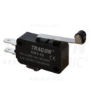 Micro intrerupator cu tija-arc si rola KW3-55 1×CO 10(3)A/230V, 28mm, 4,8x0,8 mm, IP00