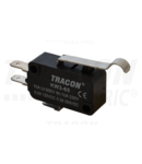 Micro intrerupator cu tija curbata si arc KW3-65 1×CO 10(3)A/230V, 28mm, 4,8x0,8 mm, IP00