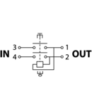 Intrerupator de siguranta cu releu, varianta de baza SSTM-02 4PIN, 230VAC, 12A/AC3, IP54, 6,3×0,8