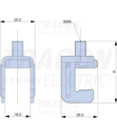 Clema derivatie din bare cu grosimea de 5-10 mm pentru SL00 SK-L/SL00/15