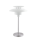 Lampa de masa BRENDA alb, satin nickel 220-240V,50/60Hz