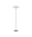 Lampa pardoseala BRENDA alb, satin nickel 220-240V,50/60Hz