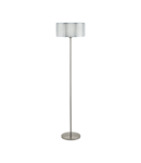 Lampa pardoseala LEAMINGTON 1 satin nickel, chrome 220-240V,50/60Hz